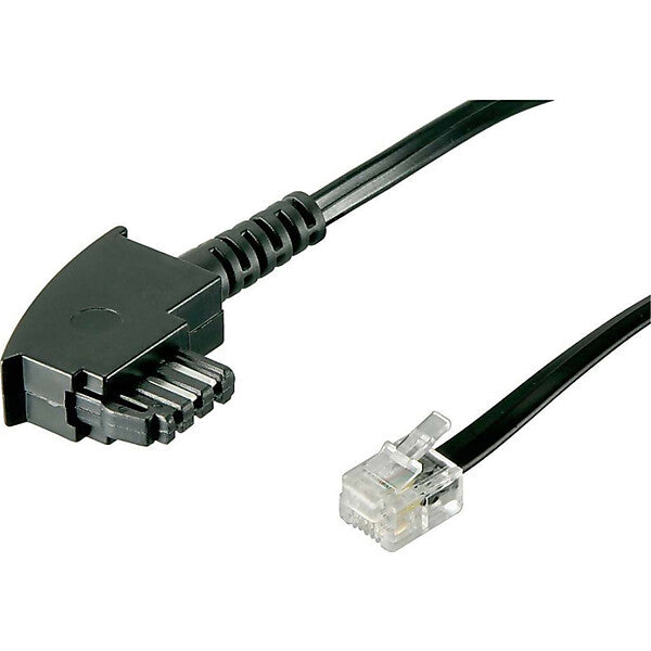 Goobay TAE-F-Anschlußkabel 3m,sw,St/St 68535